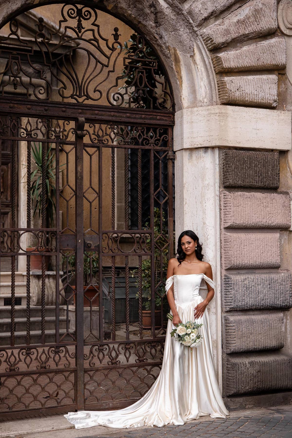 Simple Satin Wedding Dress