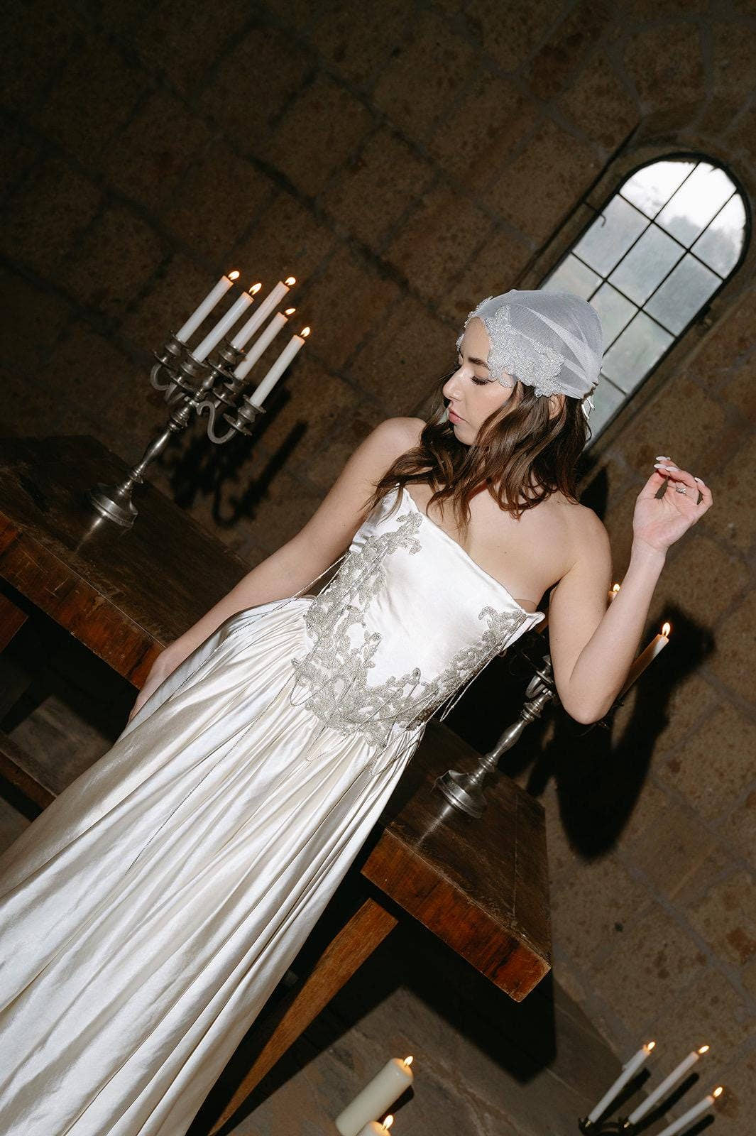Ethereal Embroidered Wedding Dress