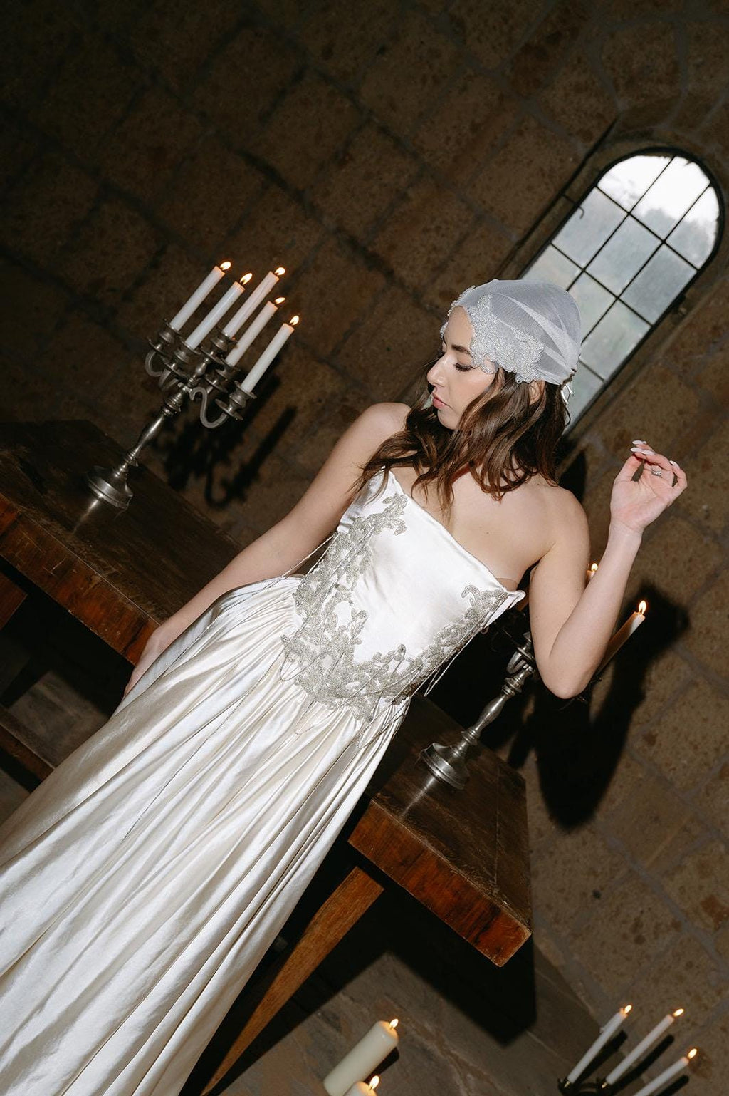 Ethereal Embroidered Wedding Dress