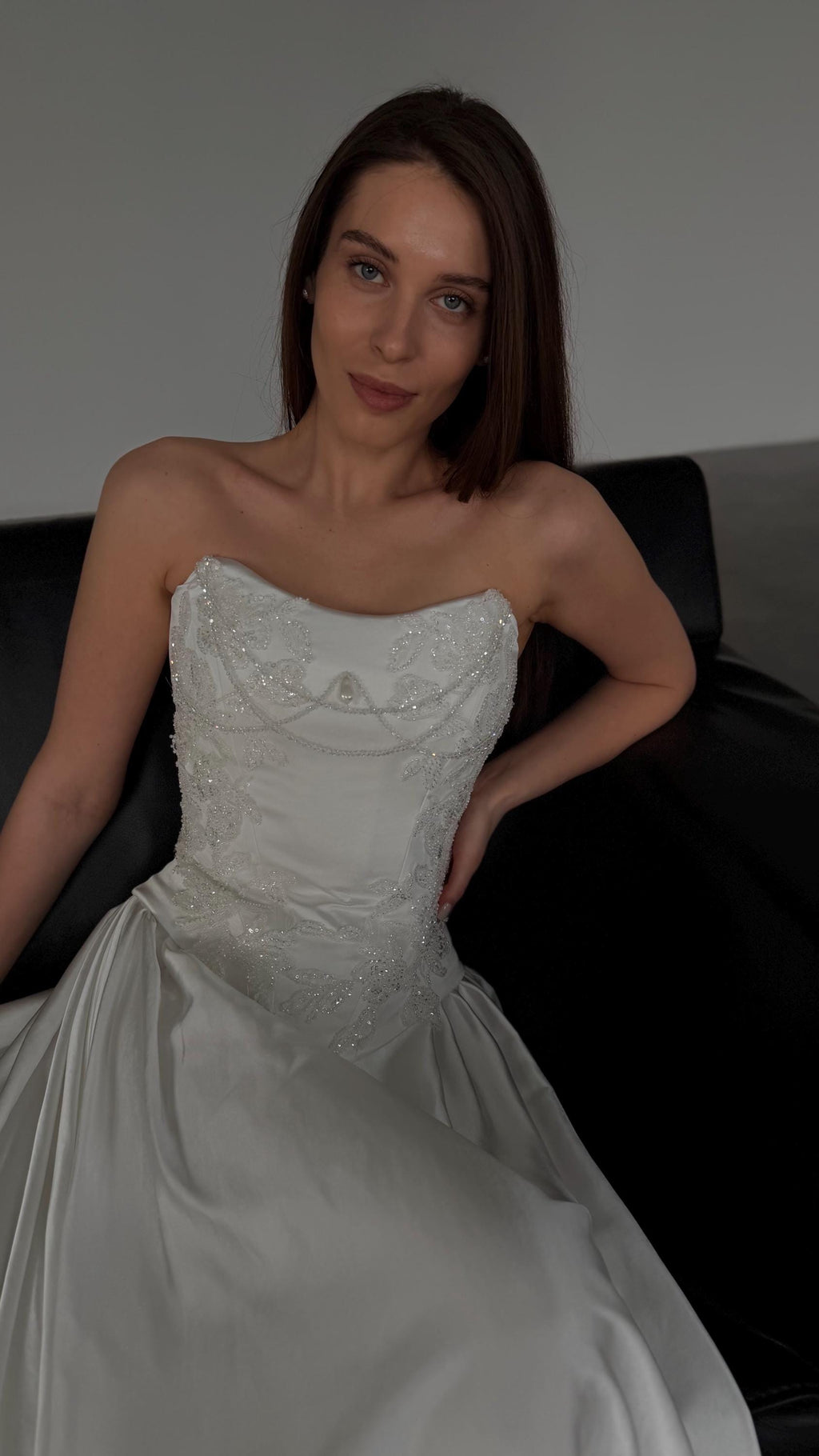 Embroidered Bridal Corset Top, Beaded Lace Bodice, Lace-Up Back, Custom