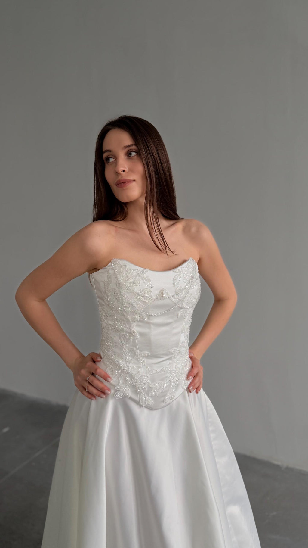 Embroidered Bridal Corset Top, Beaded Lace Bodice, Lace-Up Back, Custom