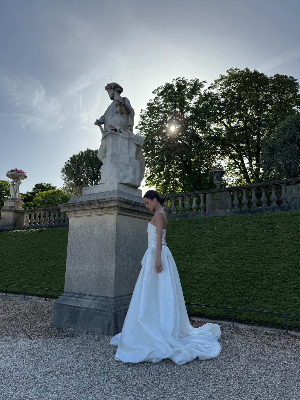 Strapless Wedding Dress, Taffeta Two Piece Corset A-Line, Custom