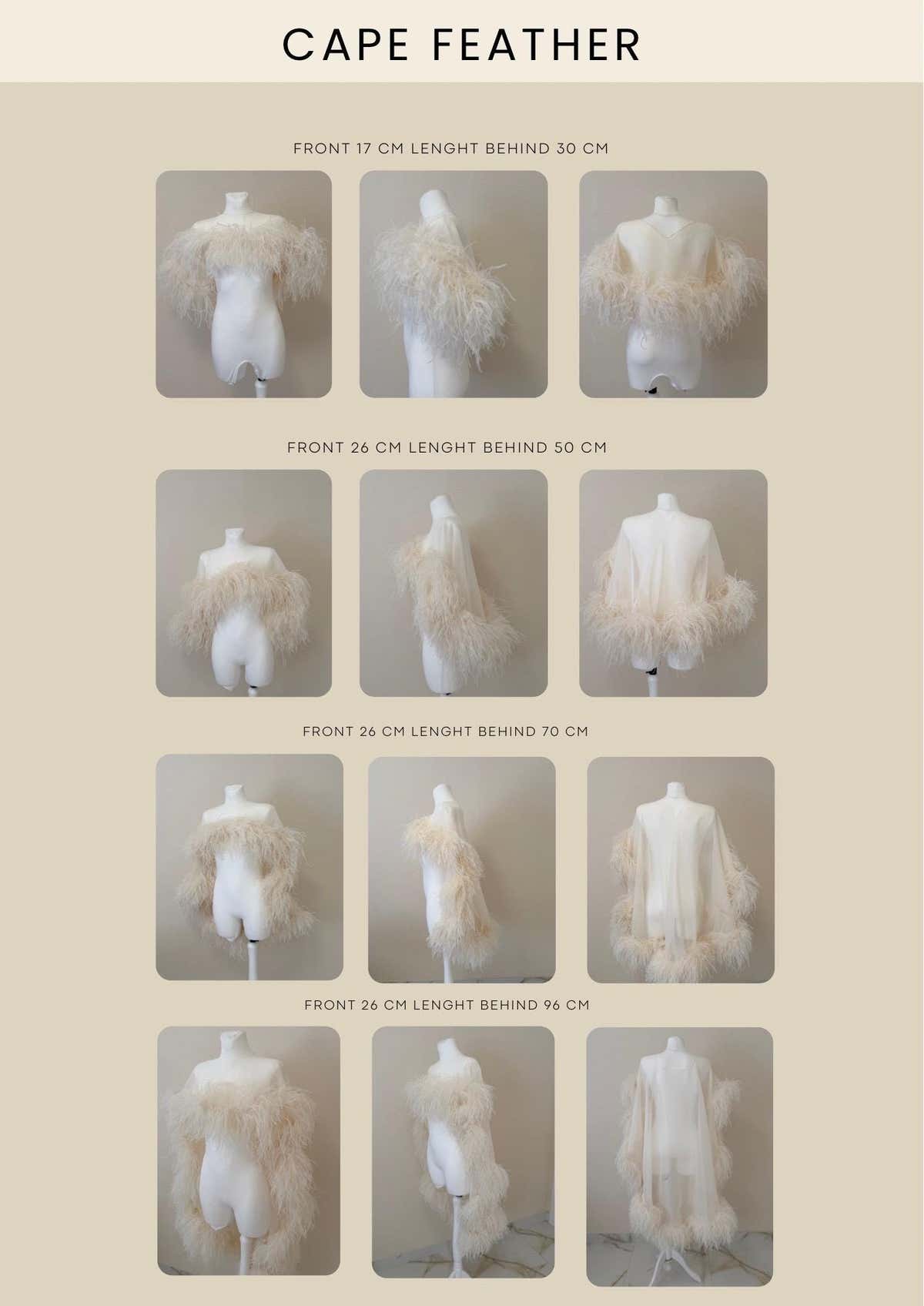 Ostrich Feather Bridal Cape, Ivory Silk Wedding Cover-Up, Custom Made