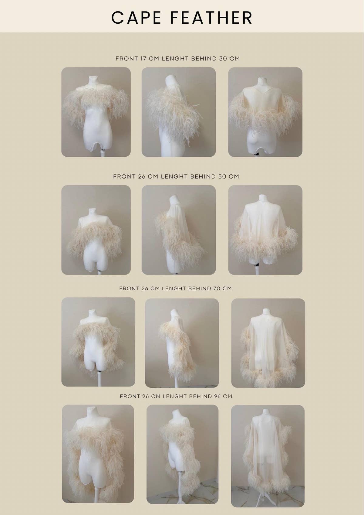 Ostrich Feather Bridal Cape, Ivory Silk Wedding Cover-Up, Custom Made