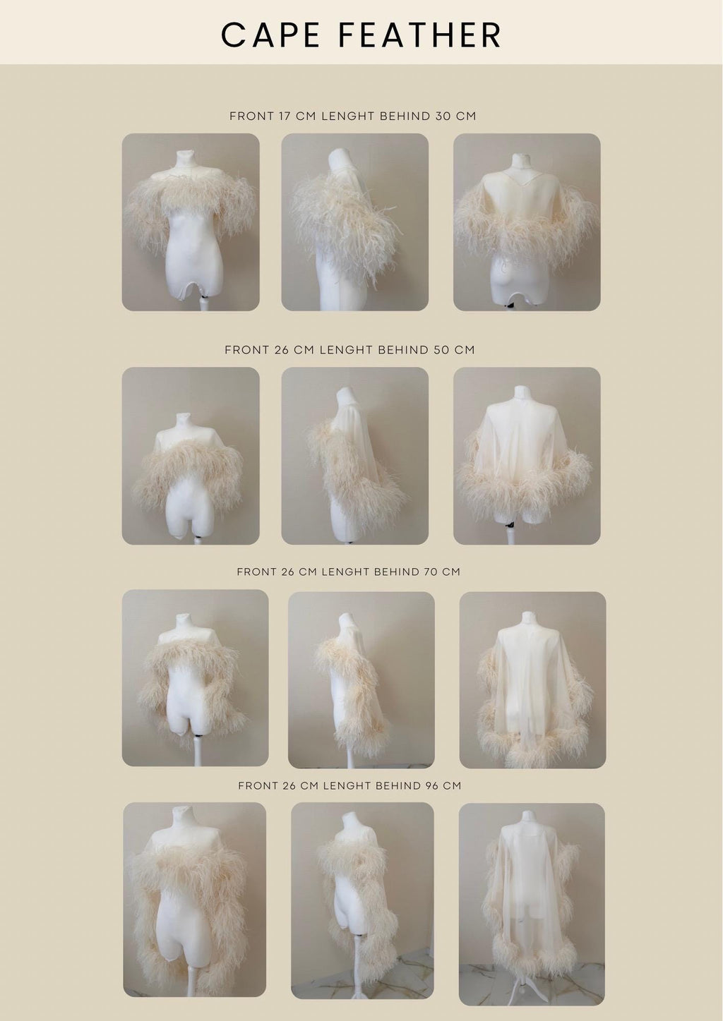 Ostrich Feather Bridal Cape, Ivory Silk Wedding Cover-Up, Custom Made